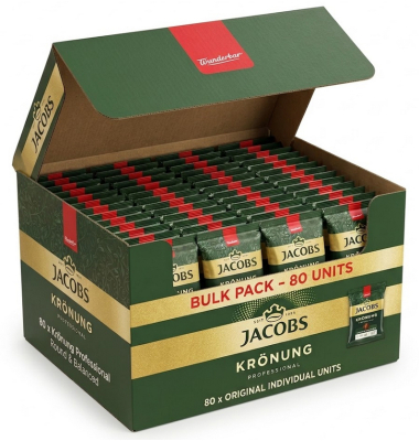 Kaffee Kr&ouml;nung 4039448, 80x 60g, gemahlen im Portionsbeutel