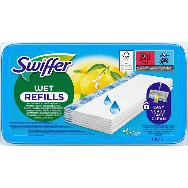 Swiffer WET Feuchte Bodentücher Mikrofaser 8700216717748 Swiffer 12 Stück