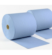 Putztuchrollen plus, 035430, blau 2lagig, 36 x 38 cm, 2000 T&uuml;cher 