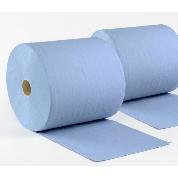 Profix Putztuchrollen plus, 035430, blau 2lagig, 36 x 38 cm, 2000 Tücher  4029068035430 Profix 2 Stück