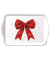 Weihnachtstablett rote Schleife, 13 x 21 cm AMBIENTE 33721325