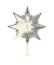 Baumspitze Metallstern gold