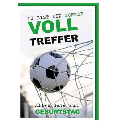 Geburtstagskarten 5000-24109 Fu&szlig;ball