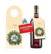 Weihnachtlicher Flaschenanh&auml;nger  sortiert