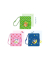 Notizbuch 965752, Magic Moments, farbig sortiert, A7, liniert, 100g, 40 Blatt / 80 Seiten