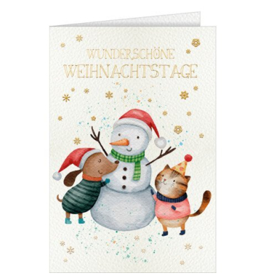 Weihnachtskarte Kinder