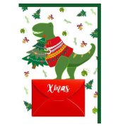Weihnachtsgutscheinkarte