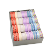 Zierband 1243-024, Lavendel, farbig sortiert