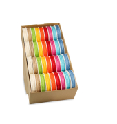 Zierband 1040-099, Jute, farbig sortiert