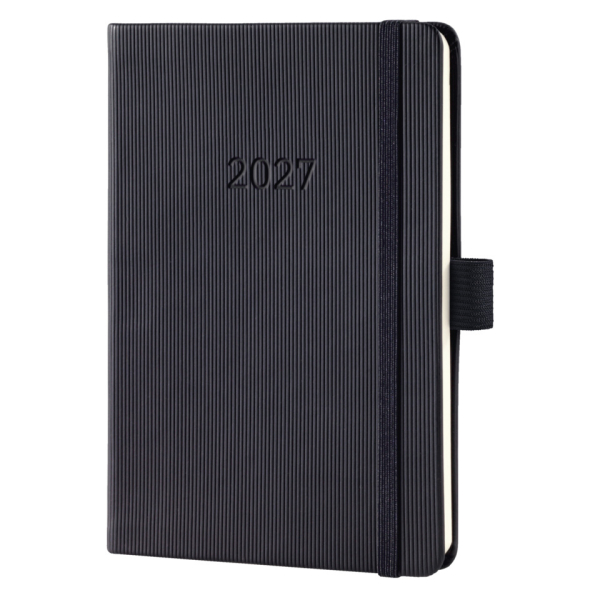 Sigel Buchkalender C2715, Conceptum, schwarz, 1 Woche / 1 Seite, 10,8x15,1cm (ca. A6), 2027 4004360765650 Sigel