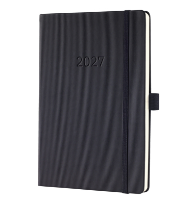 Buchkalender C2714, Conceptum, schwarz, 1 Woche / 2 Seiten, 14,8x21,3cm (ca. A5), 2027