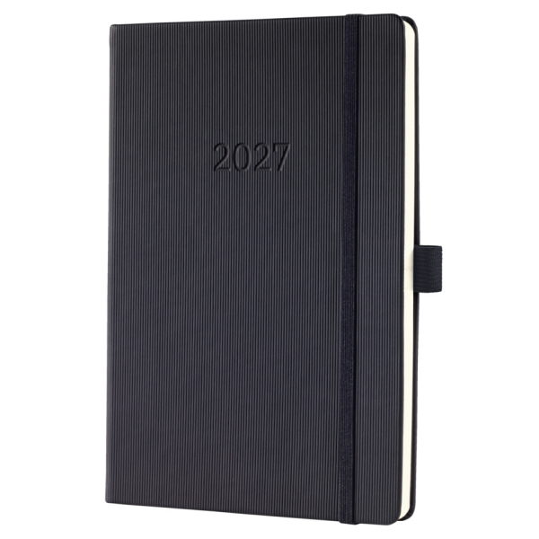 Sigel Buchkalender C2714, Conceptum, schwarz, 1 Woche / 2 Seiten, 14,8x21,3cm (ca. A5), 2027 4004360765681 Sigel
