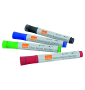  Glasboardmarker 1905324, Etui, 4-farbig sortiert, 3mm Rundspitze