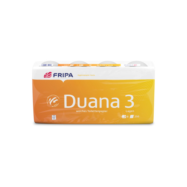 Fripa Toilettenpapier  1300800, 3-lagig, weiß,  4000883102576 Fripa