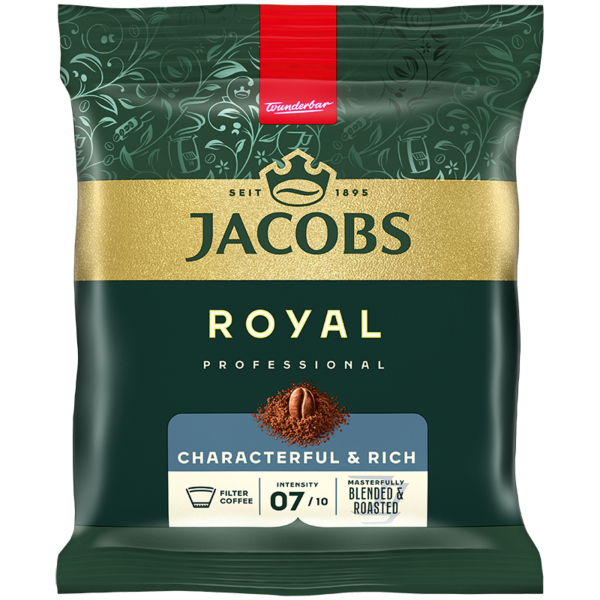 Jacobs Kaffee Royal Professional 4039451, 80x 60g, gemahlen Portionsbeutel 8711000614143 Jacobs 80 Stück