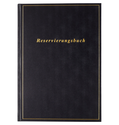 Reservierungsbuch 70-27 403 907, Premium, schwarz, 1 Tag / 1 Seite, 21x29,7cm (A4), 2027