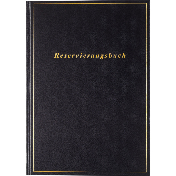 Rido Reservierungsbuch 70-27 403 907, Premium, schwarz, 1 Tag / 1 Seite, 21x29,7cm (A4), 2027 4003273795044 Rido