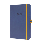 Buchkalender L2706, Linescape, blau/gelb, 1 Woche / 2 Seiten, 14,8x21,3cm (ca. A5), 2027