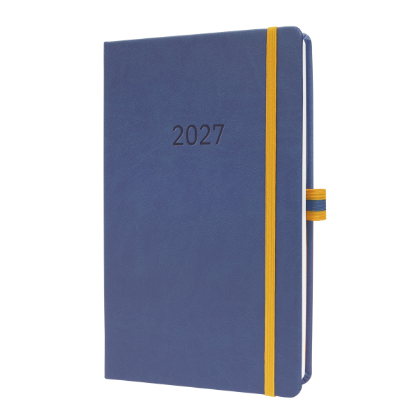 Sigel Buchkalender L2706, Linescape, blau/gelb, 1 Woche / 2 Seiten (ca. A5), 2027 4004360766596 Sigel