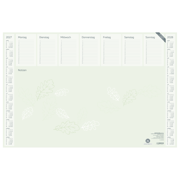 Zettler Schreibunterlage 106-0700 grün 59,5x40cm (BxH) 4069095011342 Zettler