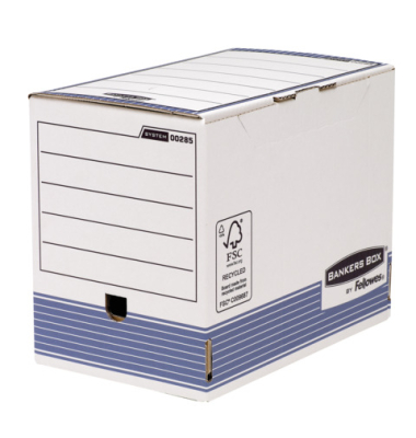 Archivbox 0028501, wei&szlig;/blau, Karton