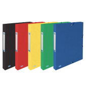 Heftbox TOP FILE+ 400114360, A4 farbig sortiert, 2,5cm F&uuml;llh&ouml;he, Karton 390g