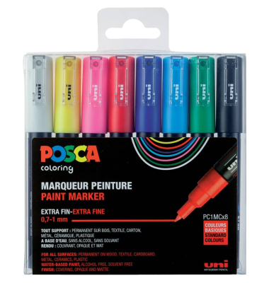 Pigmentmarker 8ST sortiert