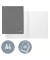 Schnellhefter WOW 3001-00-62, A4, violett, Karton, 300g, Vorderdeckel violett / opak