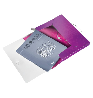 Heftbox 46290062 violett, Polypropylen 800g