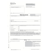 Mahnbescheid A4 SD