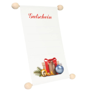 Weihnachtlicher Guschein A6 Idee & Stil