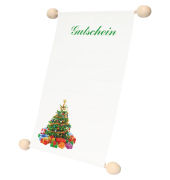 Weihnachtlicher Gutschein A6 Idee & Stil