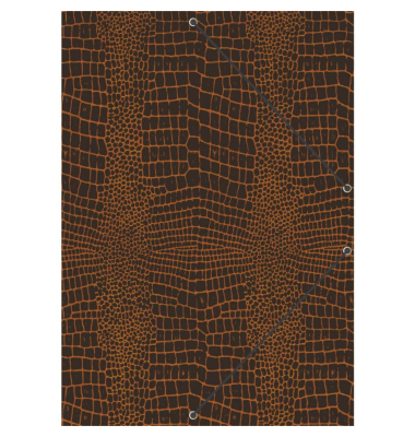 Gummizugmappe 46207, A4 "Grace Coffee" Karton 350g, mit 3 Einschlagklappen