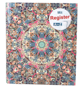 Ringbuch Orient Mandala 46702, A5 4 Ringe Pappe motiv
