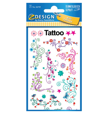 Tattoo Ranken bunt