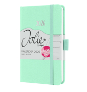 Buchkalender J6408, Jolie, mintgr&uuml;n, 1 Woche / 2 Seiten, 2027