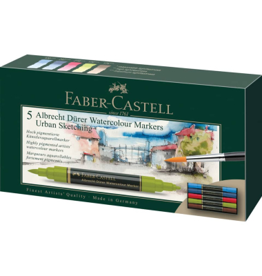 Aquarellmarker 5ST sortiert
