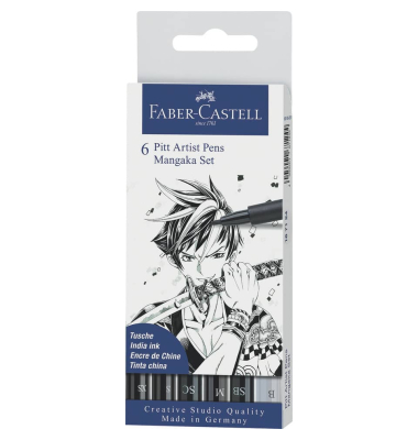 Tuschestift Pitt Artist 6ST Manga
