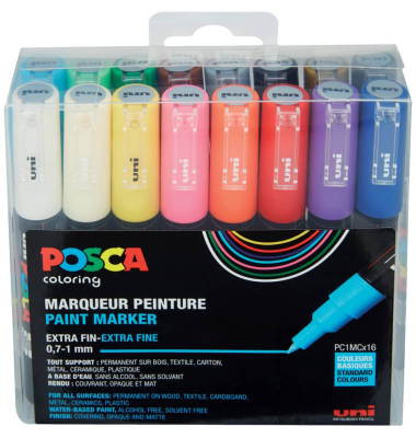 Pigmentmarker 16ST sortiert