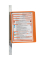 Wandelement magnetisch orange