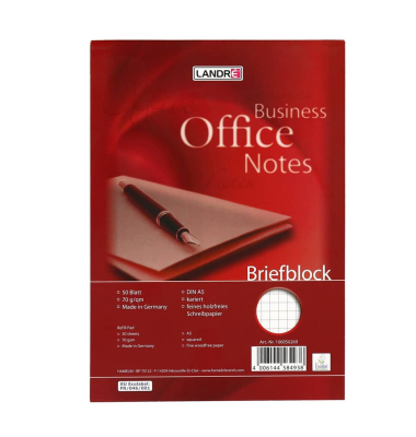 Briefblock 100050269 / kariert70g, 50 Blatt