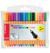 Fineliner point 88 mini, 688/18-2, orange (Schreibfarbe: 18-farbig sortiert), 0,4mm