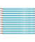 Bleistift, 369/02-HB, H&auml;rte HB, blau mit wei&szlig;en Kantenstreifen
