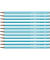 Bleistift, 369/02-HB, H&auml;rte HB, blau mit wei&szlig;en Kantenstreifen