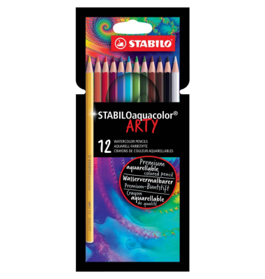 Aquarellfarbstiftetui 12ST ARTY