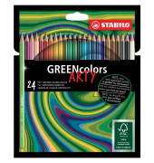 Farbstiftetui 24ST GREENcolors ARTY