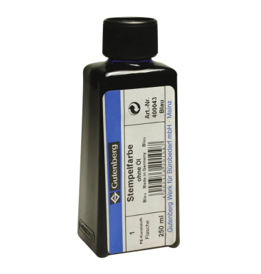 Stempelfarbe 250ml blau