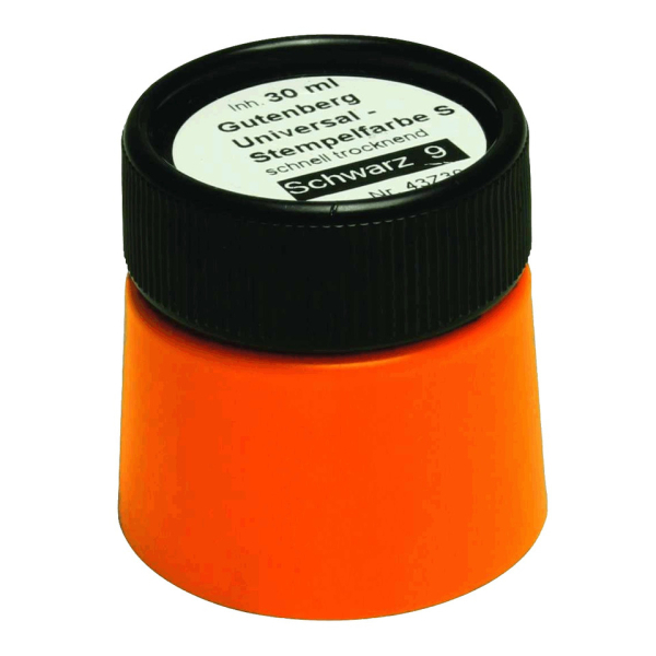 Gutenberg Stempelfarbe Universal S sw 4006677213459 Gutenberg 30 Milliliter