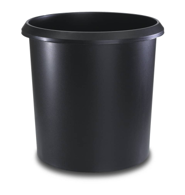 Papierkorb 26506, 18 Liter, rund, schwarz