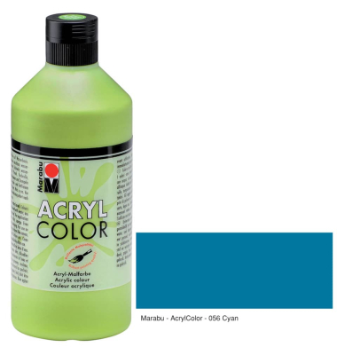 Acrylfarbe Color cyan